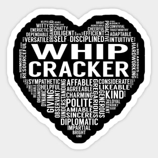 Whip Cracker Heart Sticker